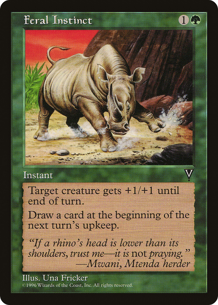 Magic: The Gathering - Feral Instinct - Visions