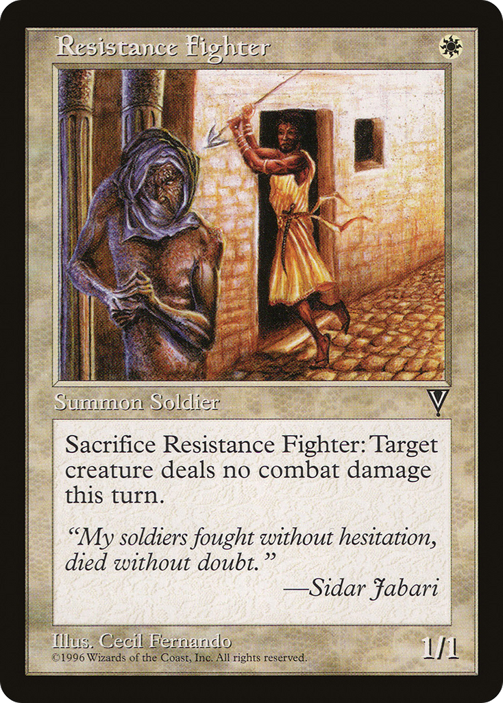 Magic: The Gathering - Resistance Fighter - Visions