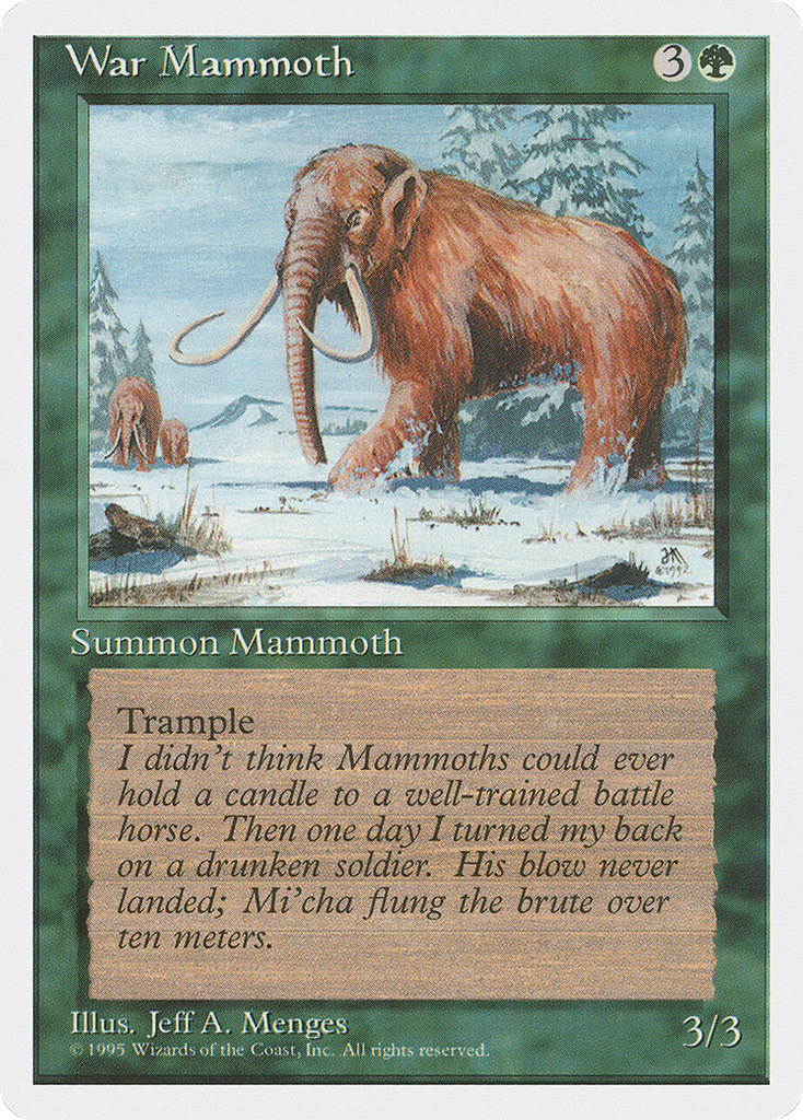 Magic: The Gathering - War Mammoth - Fourth Edition
