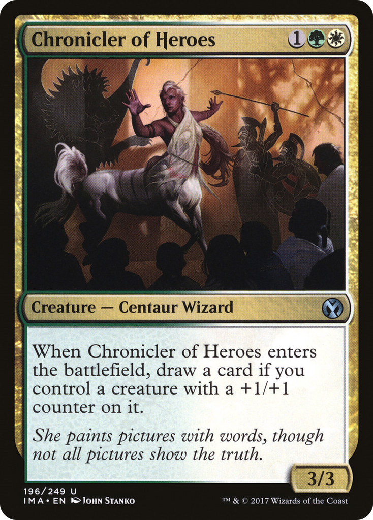 Magic: The Gathering - Chronicler of Heroes - Iconic Masters