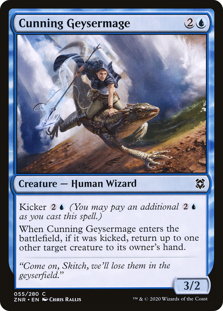 Magic: The Gathering - Cunning Geysermage Foil - Zendikar Rising