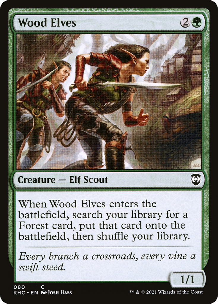 Magic: The Gathering - Wood Elves - Kaldheim Commander