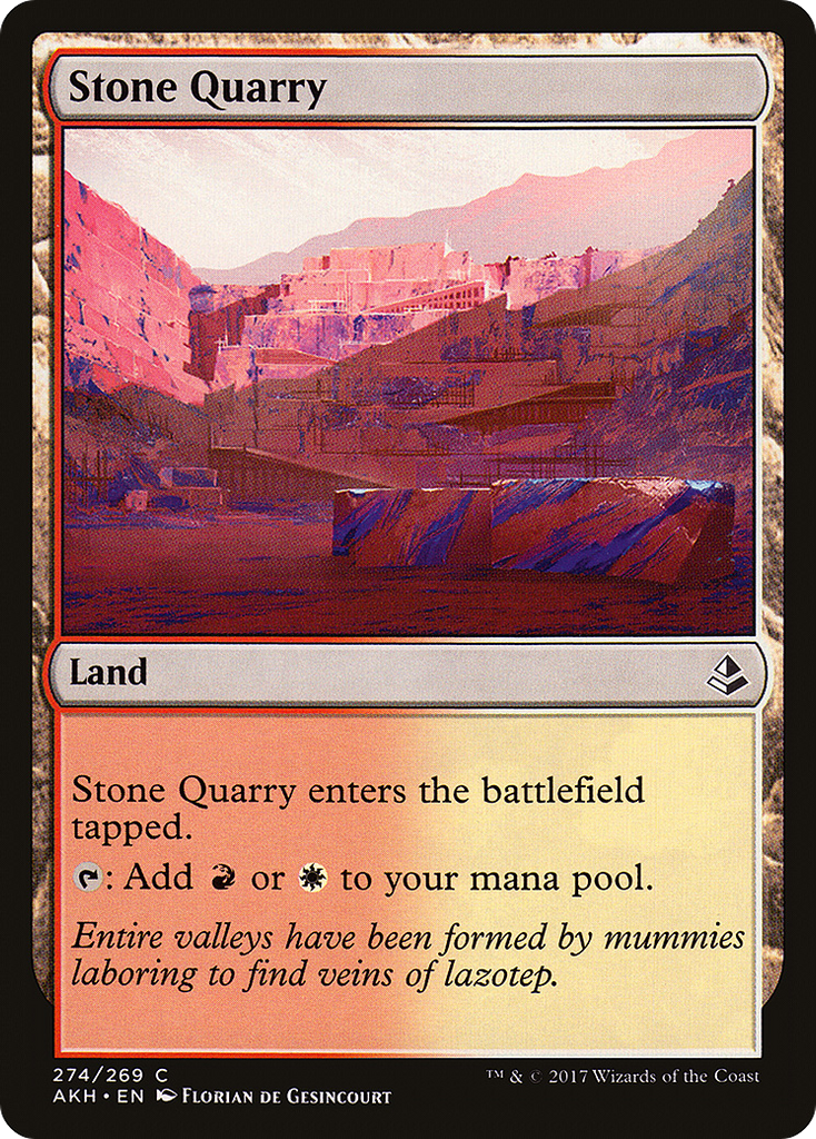 Magic: The Gathering - Stone Quarry - Amonkhet