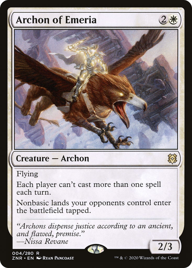 Magic: The Gathering - Archon of Emeria Foil - Zendikar Rising