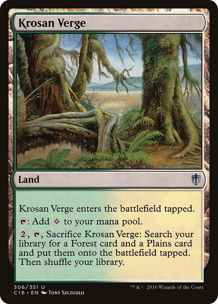 Magic: The Gathering - Krosan Verge - Commander 2016