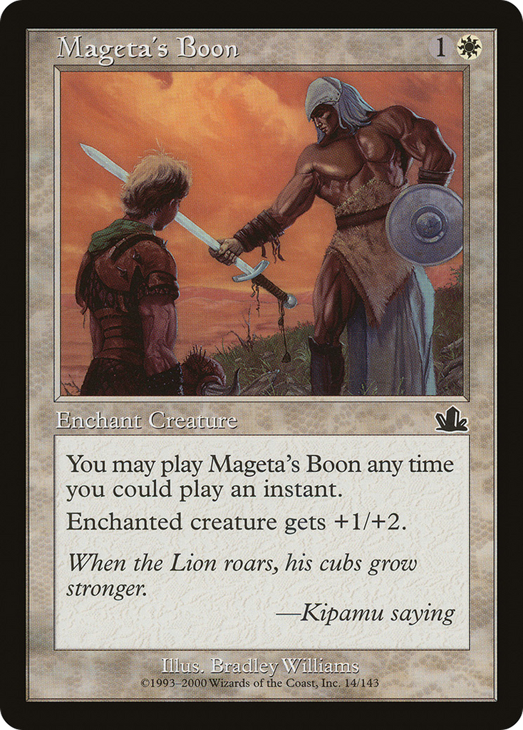 Magic: The Gathering - Mageta's Boon - Prophecy