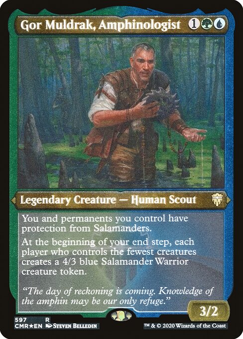 Magic the Gathering - Gor Muldrak, Amphinologist Foil - Commander Legends