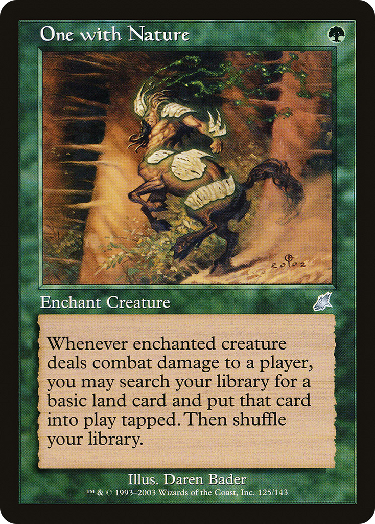 Magic: The Gathering - One with Nature - Scourge