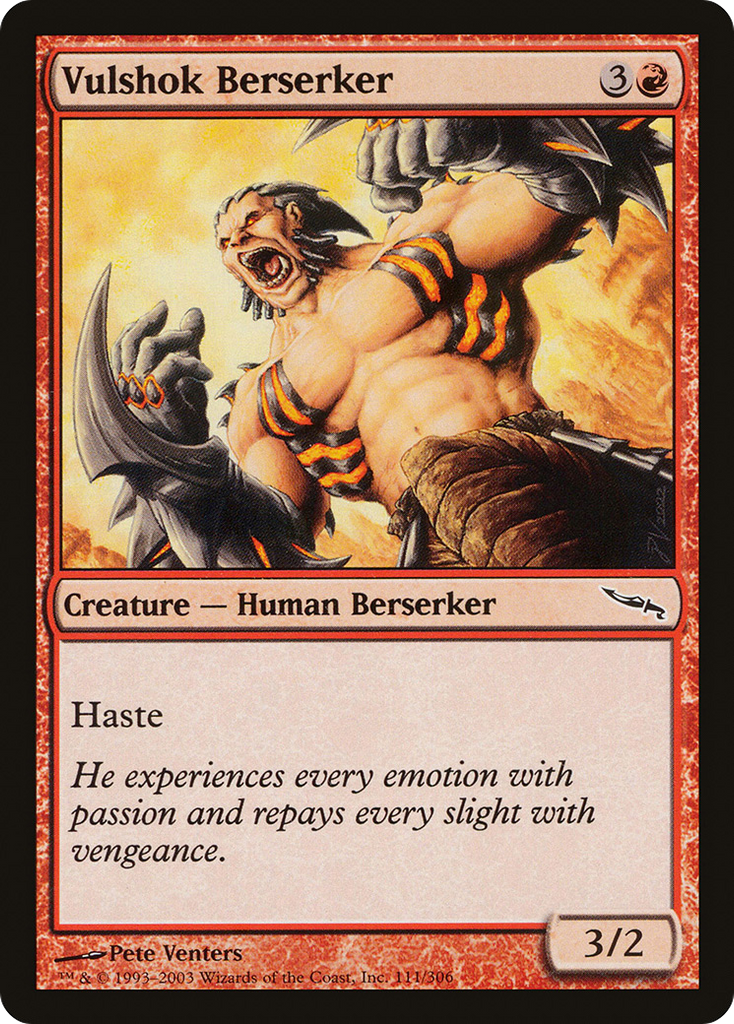 Magic: The Gathering - Vulshok Berserker - Mirrodin