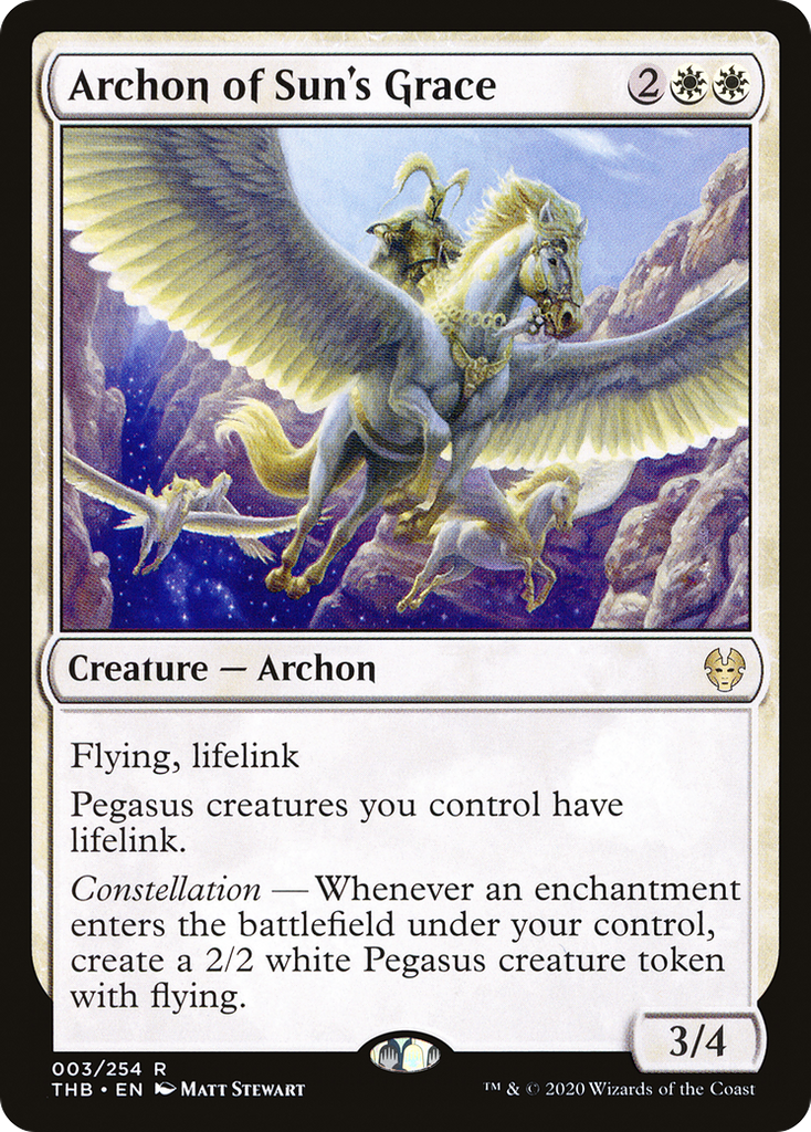 Magic: The Gathering - Archon of Sun's Grace - Theros Beyond Death