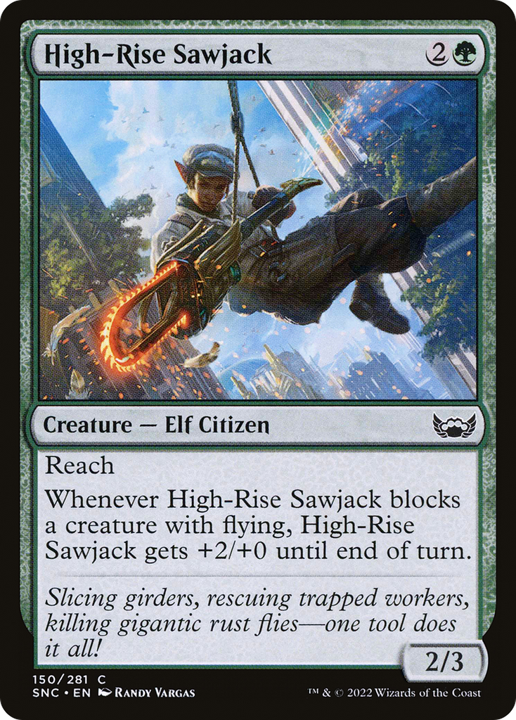 Magic: The Gathering - High-Rise Sawjack Foil - Streets of New Capenna