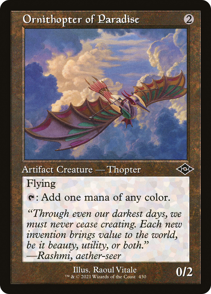 Magic: The Gathering - Ornithopter of Paradise Foil - Modern Horizons 2