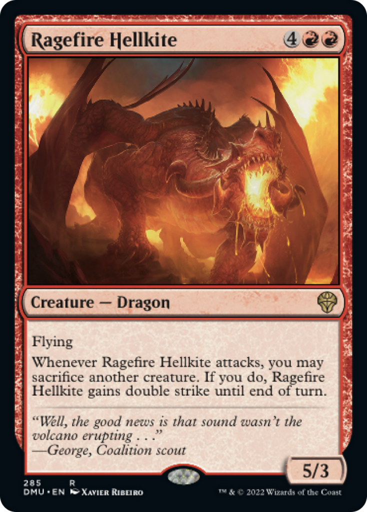 Magic: The Gathering - Ragefire Hellkite - Dominaria United