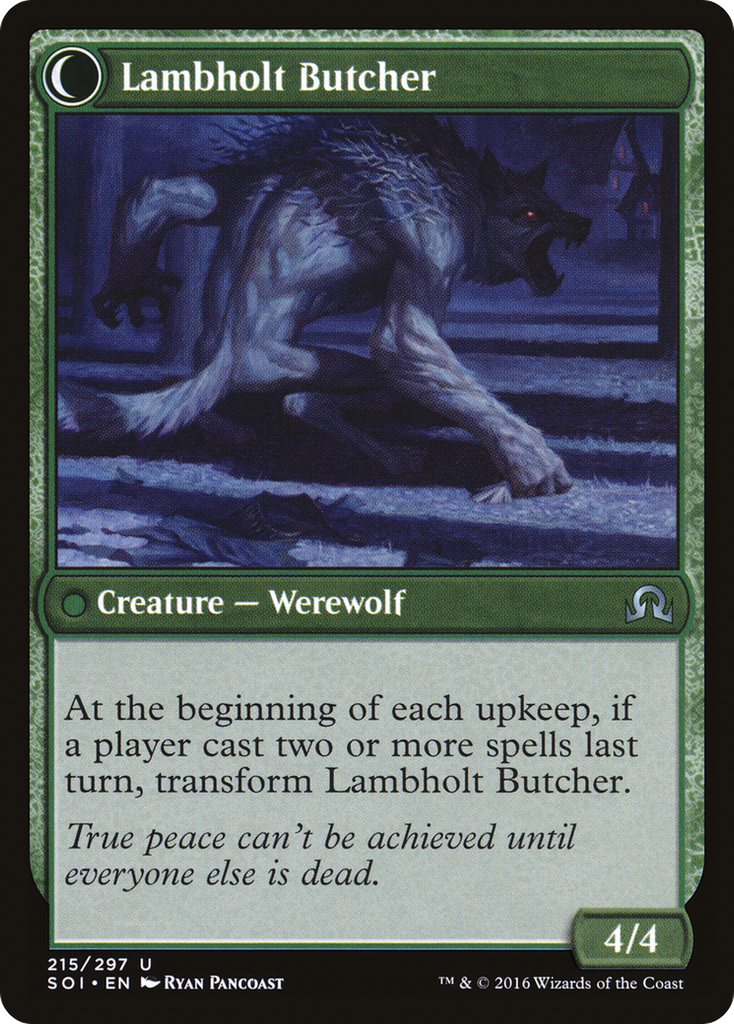 Magic: The Gathering - Lambholt Pacifist // Lambholt Butcher - Shadows over Innistrad