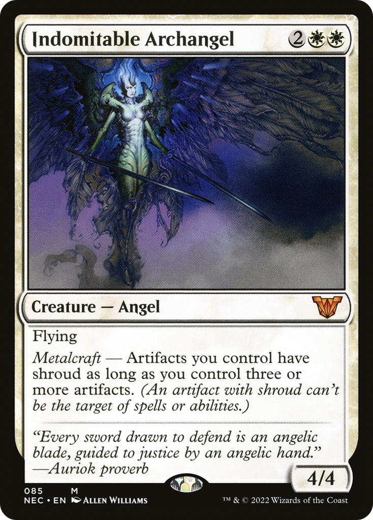 Magic: The Gathering - Indomitable Archangel - Neon Dynasty Commander