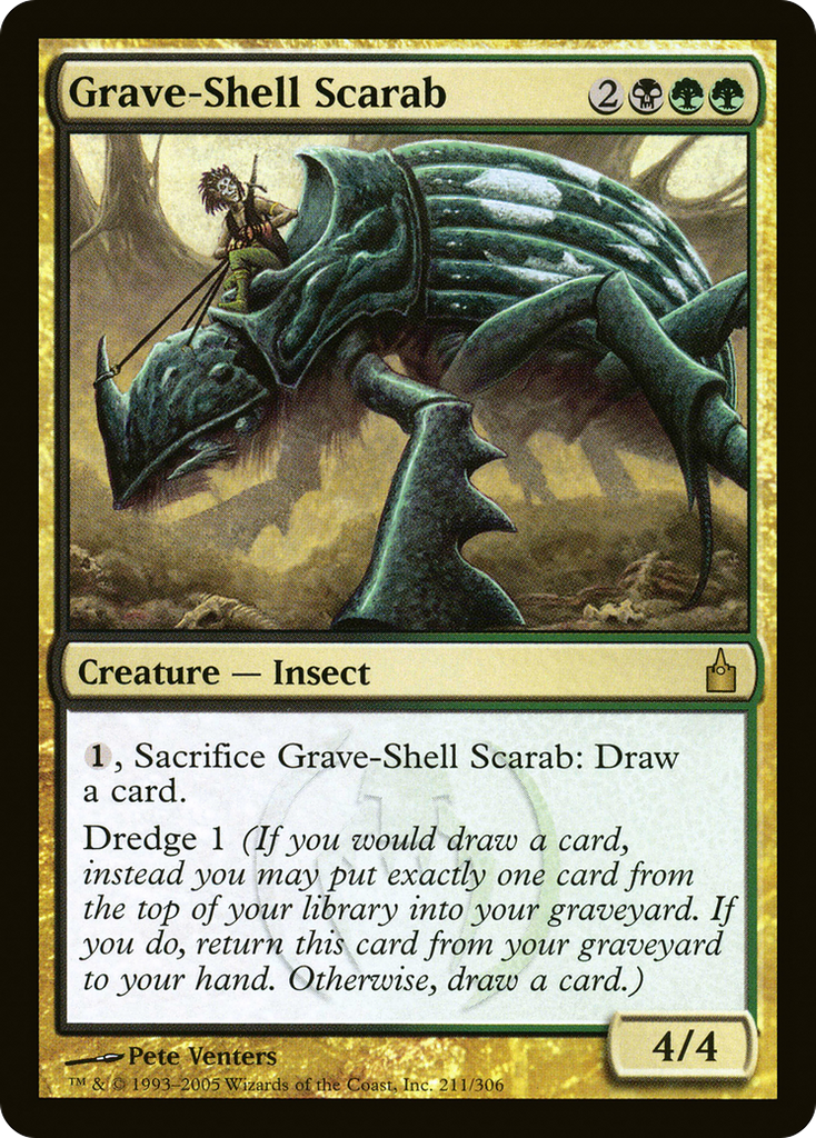 Magic: The Gathering - Grave-Shell Scarab - Ravnica: City of Guilds