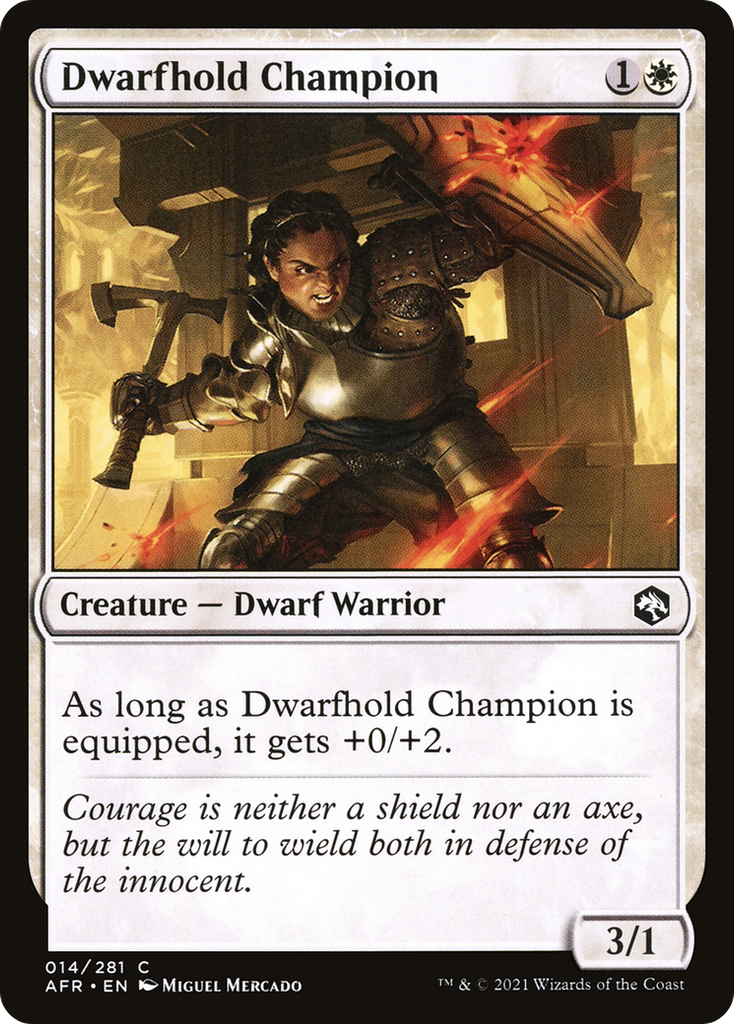 Magic: The Gathering - Dwarfhold Champion - Adventures in the Forgotten Realms