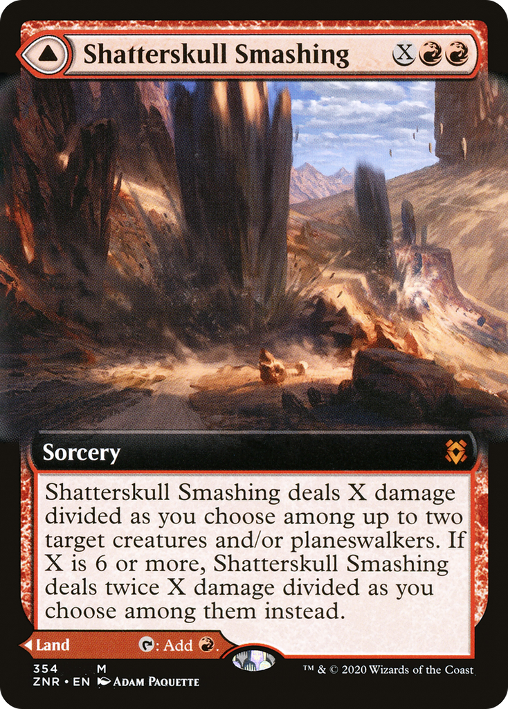 Magic: The Gathering - Shatterskull Smashing // Shatterskull, the Hammer Pass Foil - Zendikar Rising