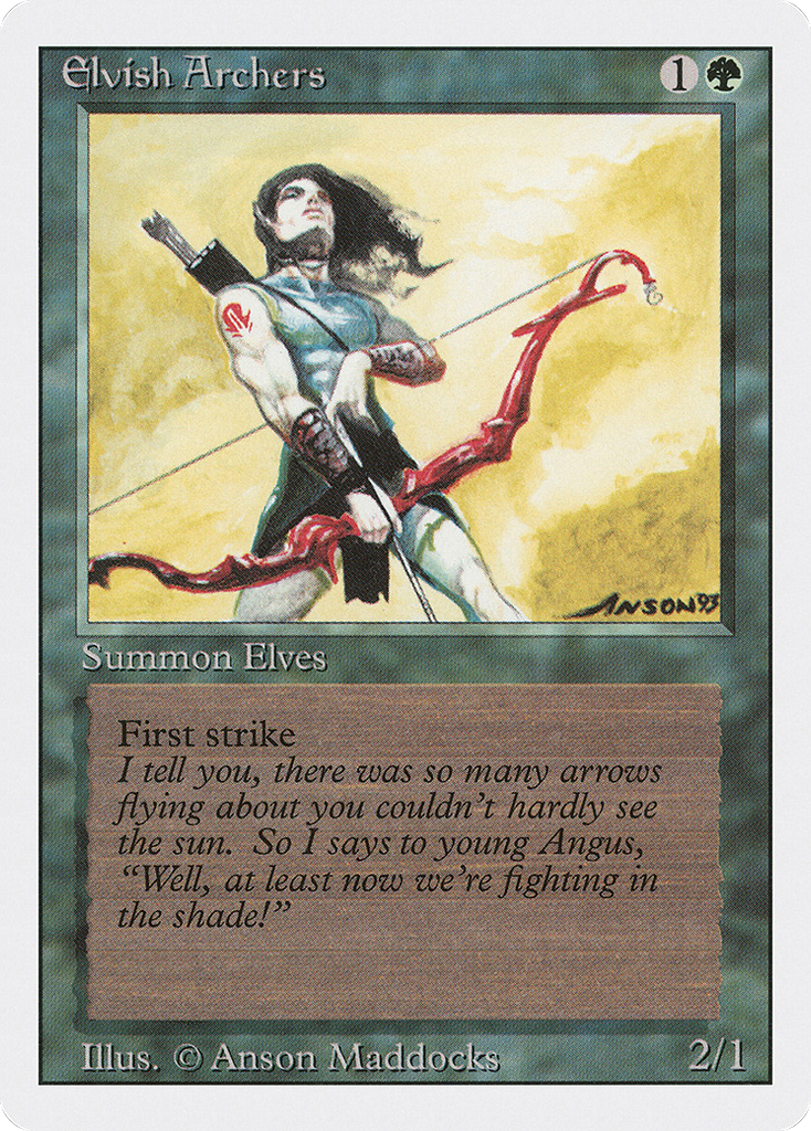 Magic: The Gathering - Elvish Archers - Revised Edition