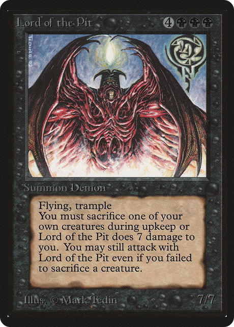 Magic: The Gathering - Lord of the Pit - Limited Edition Beta