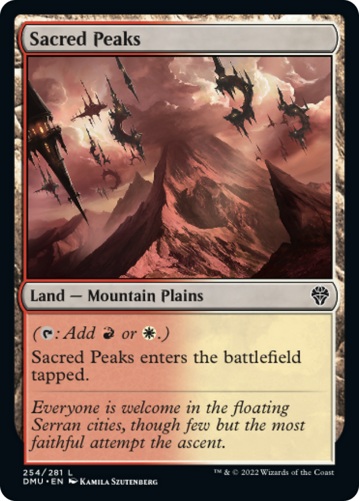 Magic: The Gathering - Sacred Peaks Foil - Dominaria United