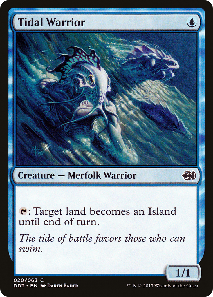 Magic: The Gathering - Tidal Warrior - Duel Decks: Merfolk vs. Goblins