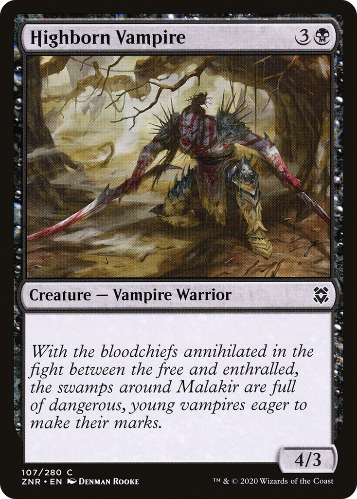 Magic: The Gathering - Highborn Vampire Foil - Zendikar Rising