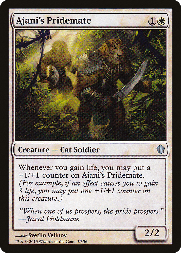 Magic: The Gathering - Ajani's Pridemate - Commander 2013