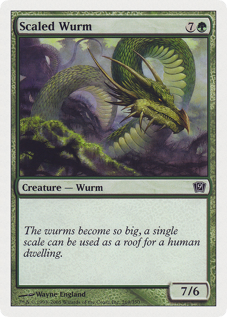 Magic: The Gathering - Scaled Wurm - Ninth Edition