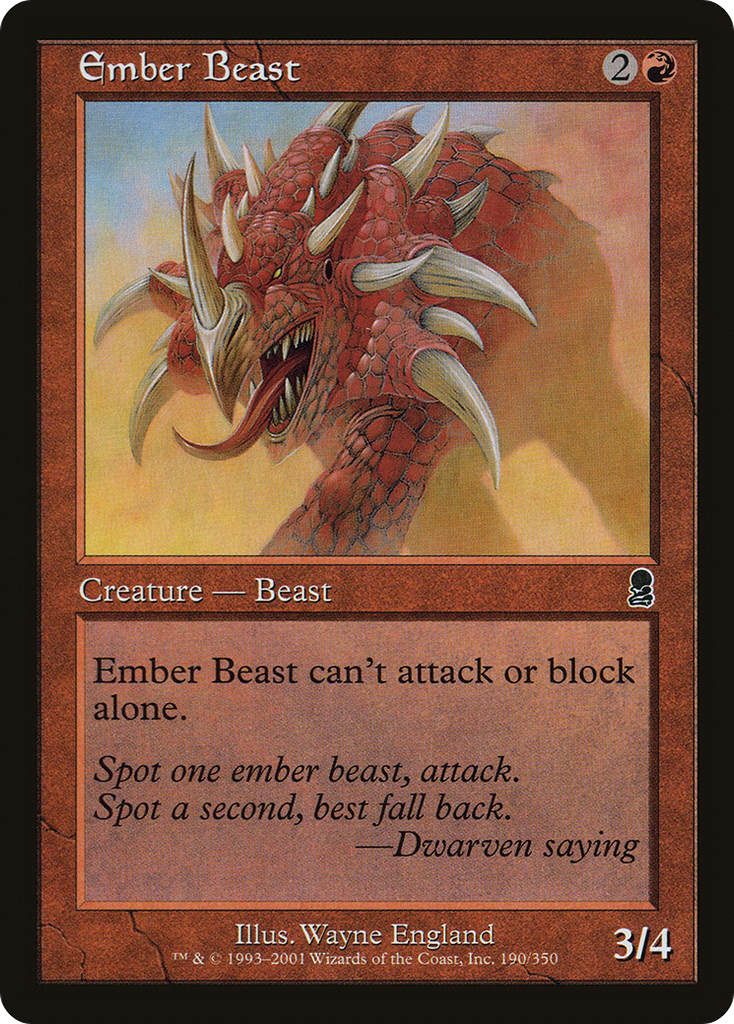 Magic: The Gathering - Ember Beast - Odyssey