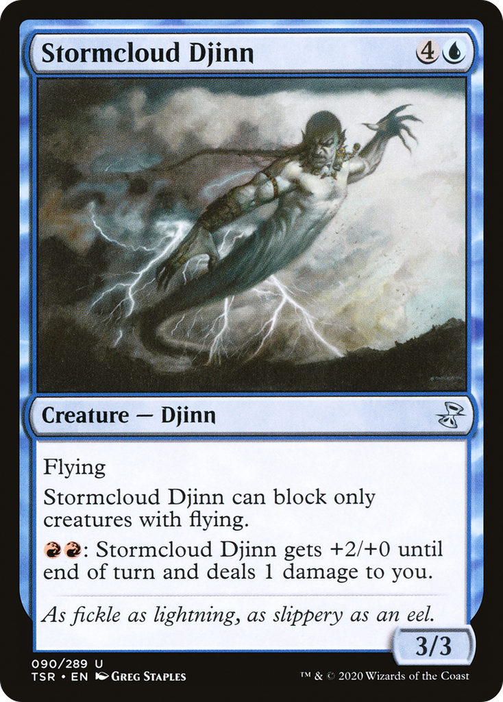 Magic: The Gathering - Stormcloud Djinn - Time Spiral Remastered