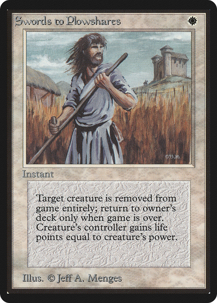 Magic: The Gathering - Swords to Plowshares - Limited Edition Beta