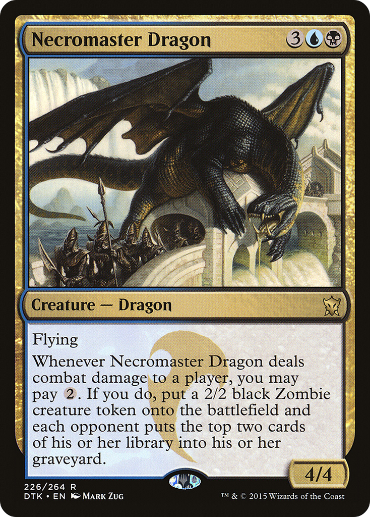 Magic: The Gathering - Necromaster Dragon - Dragons of Tarkir