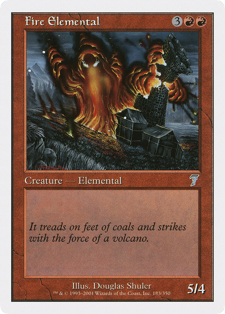 Magic: The Gathering - Fire Elemental - Seventh Edition