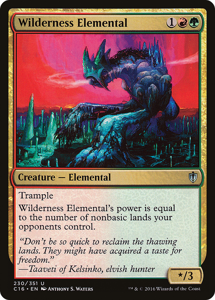 Magic: The Gathering - Wilderness Elemental - Commander 2016