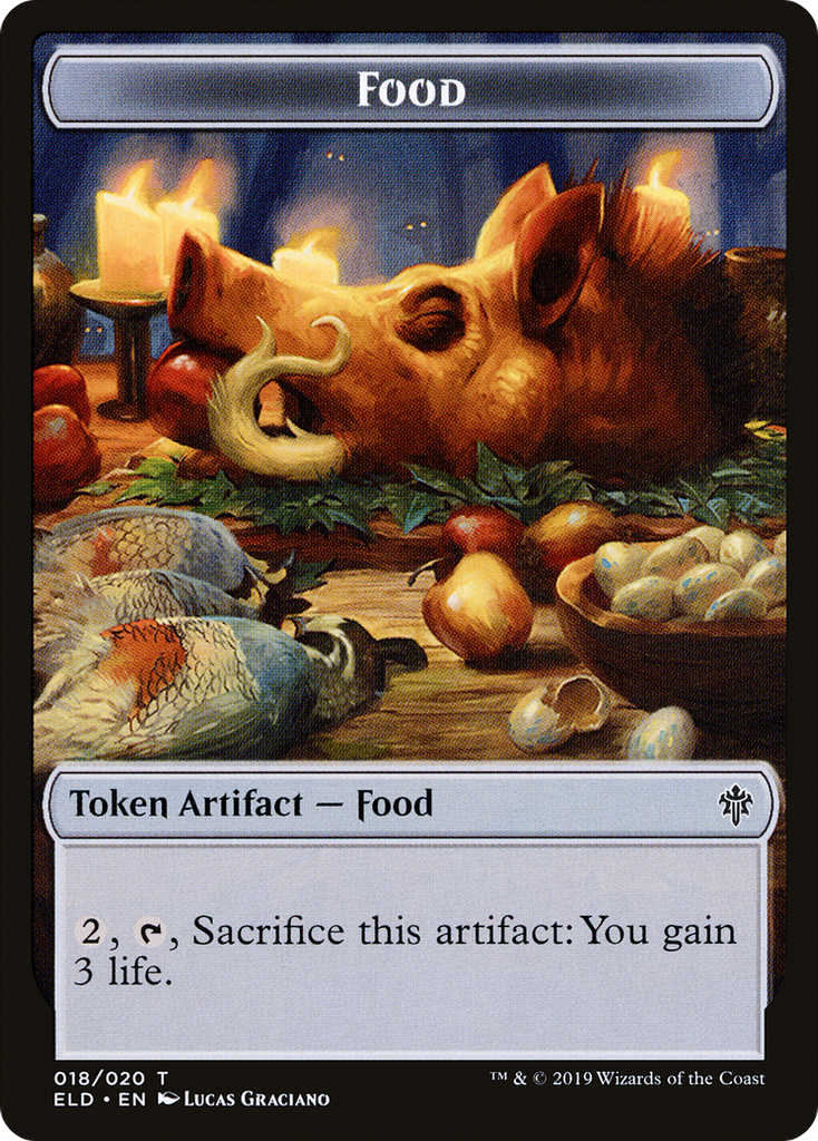 Magic: The Gathering - Food Token - Throne of Eldraine Tokens