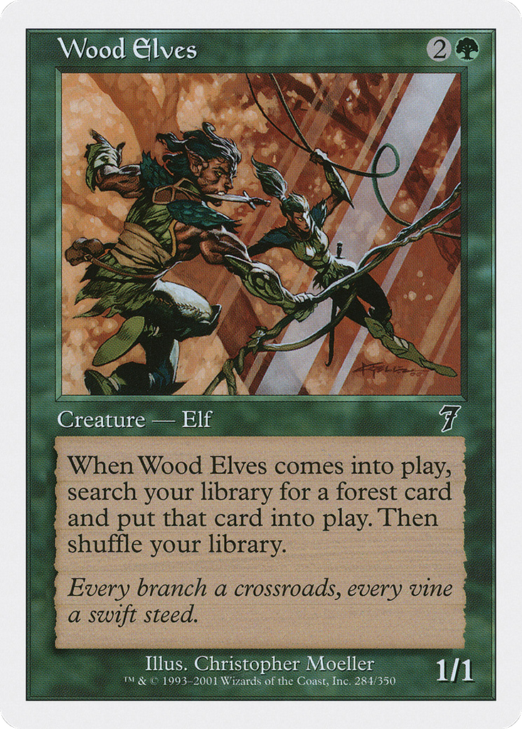 Magic: The Gathering - Wood Elves - Seventh Edition