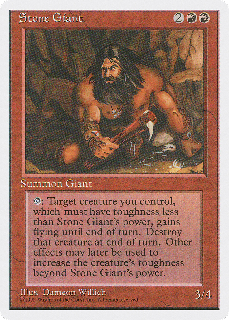 Magic: The Gathering - Stone Giant - Fourth Edition