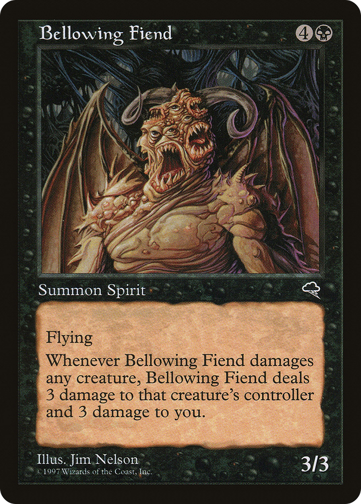 Magic: The Gathering - Bellowing Fiend - Tempest
