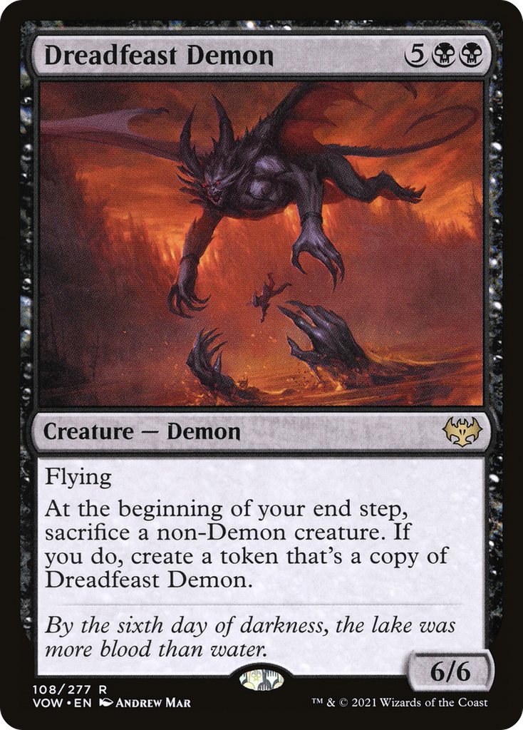 Magic: The Gathering - Dreadfeast Demon - Innistrad: Crimson Vow