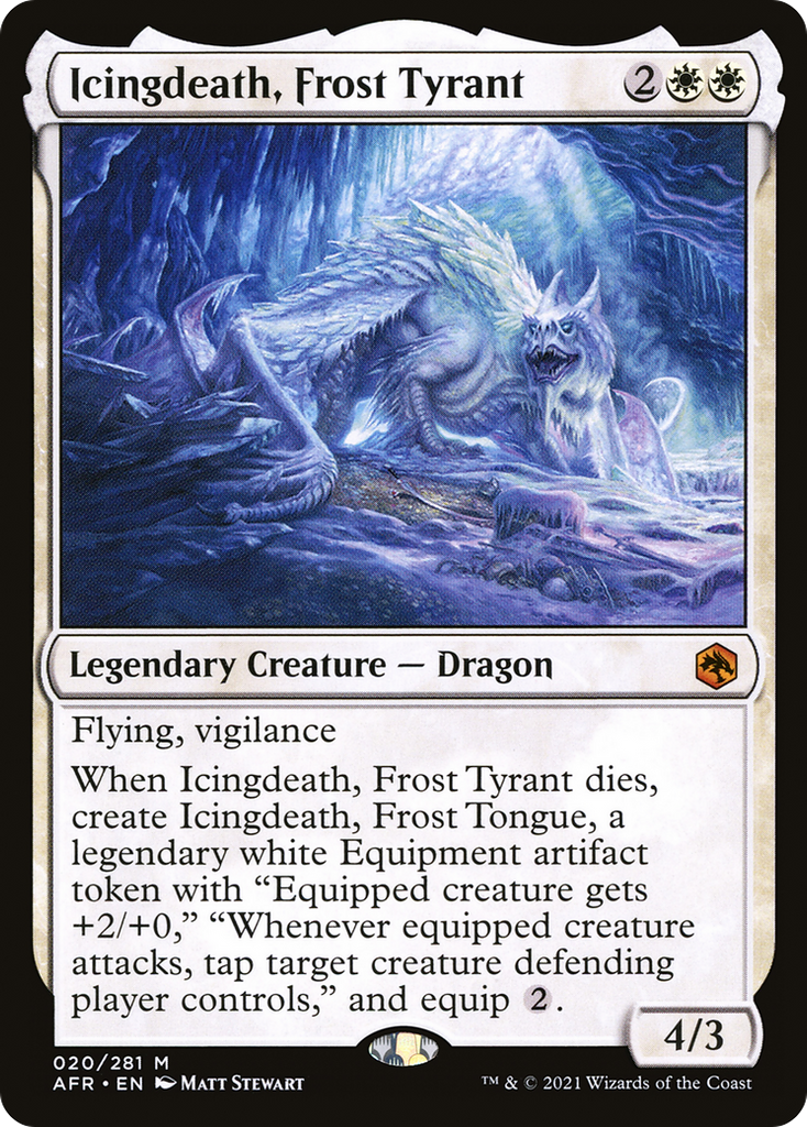 Magic: The Gathering - Icingdeath, Frost Tyrant - Adventures in the Forgotten Realms