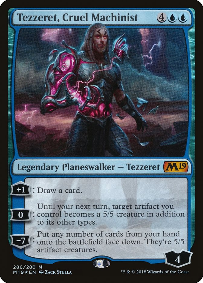 Magic the Gathering - Tezzeret, Cruel Machinist Foil - Core Set 2019