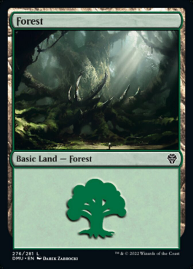 Magic the Gathering - Forest #276 Foil - Dominaria United