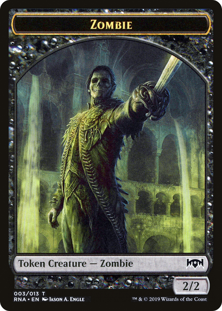 Magic: The Gathering - Zombie Token - Ravnica Allegiance Tokens