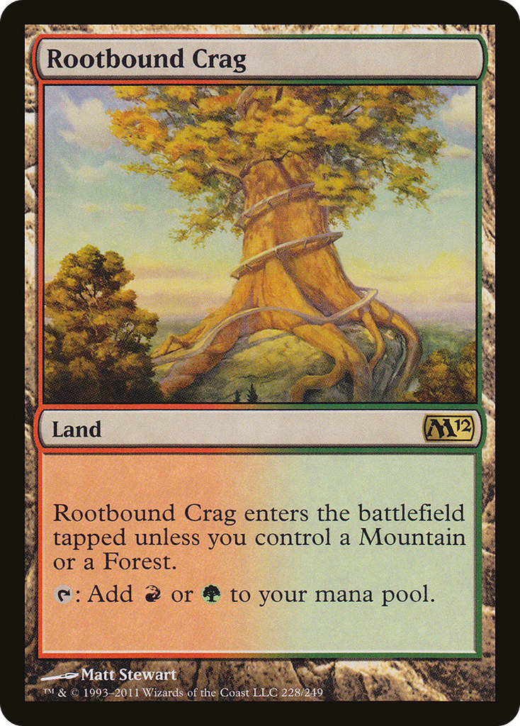 Magic: The Gathering - Rootbound Crag - Magic 2012