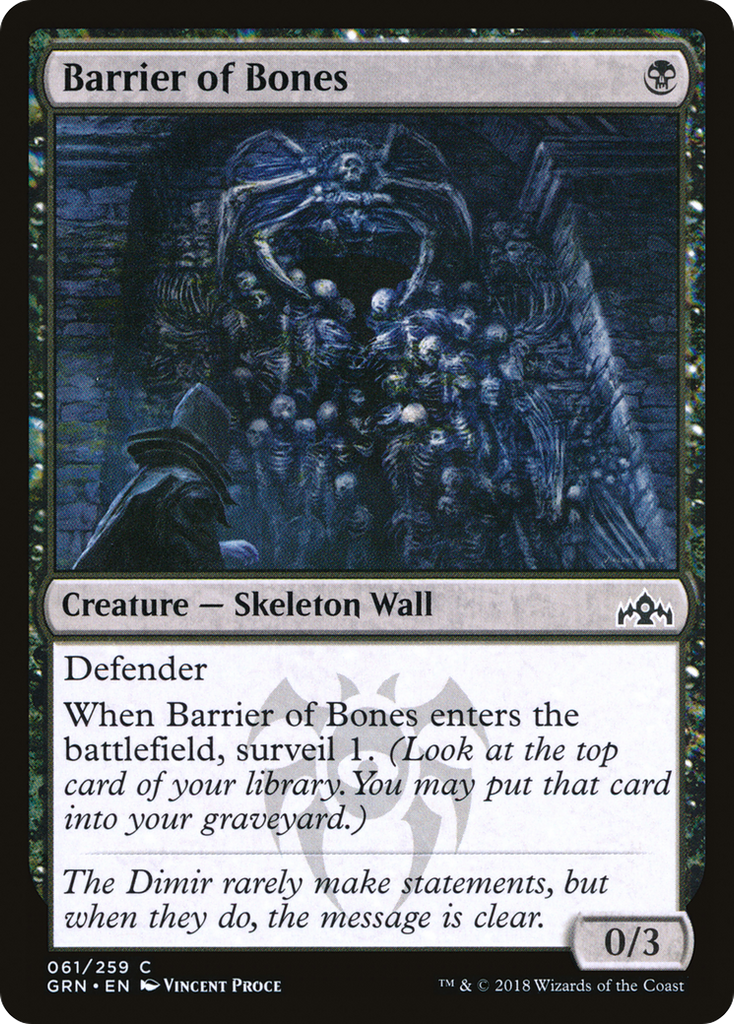 Magic: The Gathering - Barrier of Bones - Guilds of Ravnica