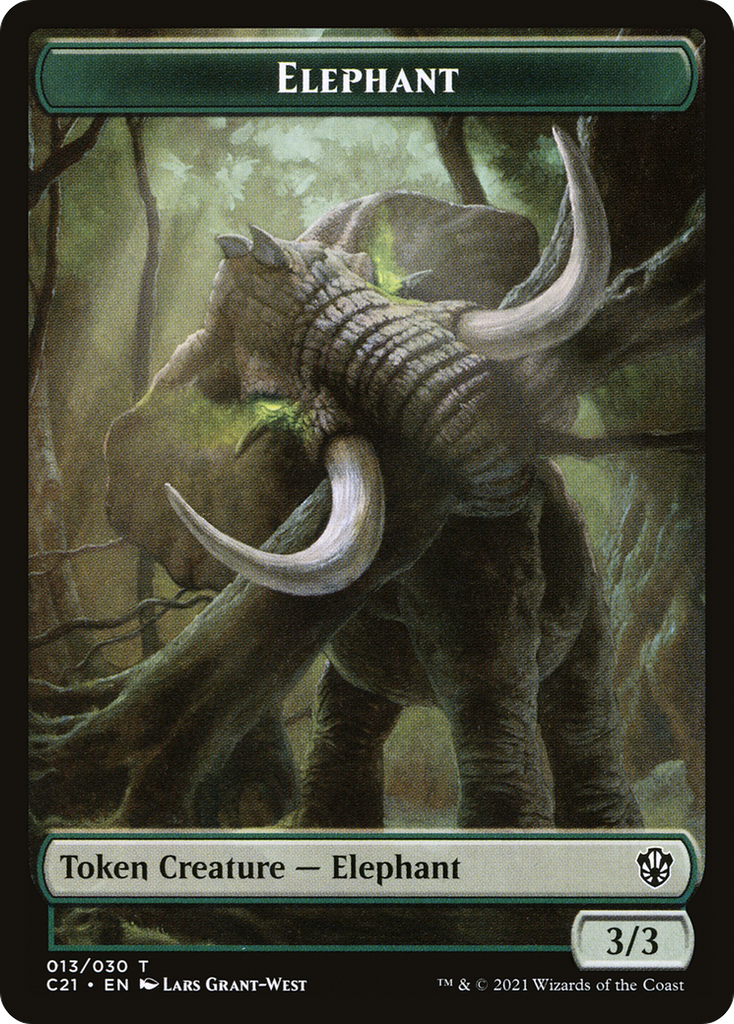 Magic: The Gathering - Elephant Token - Commander 2021 Tokens