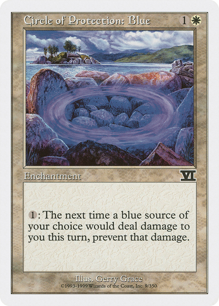 Magic: The Gathering - Circle of Protection: Blue - Classic Sixth Edition