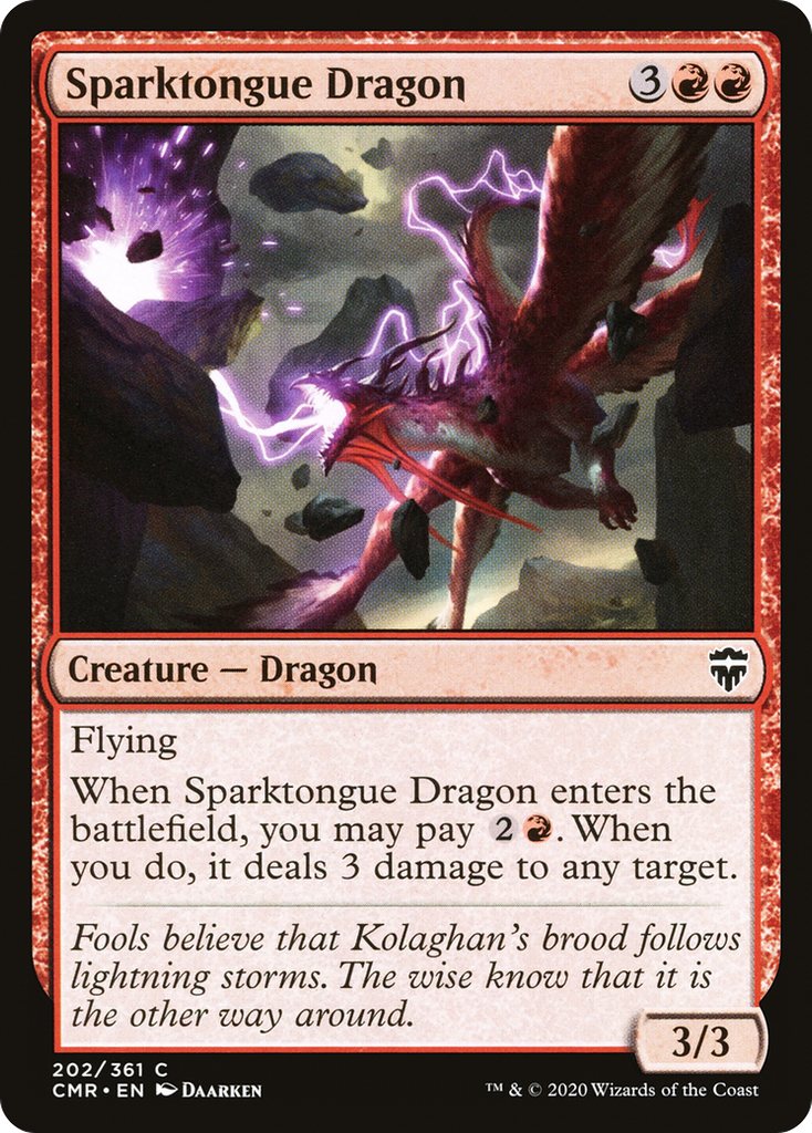 Magic: The Gathering - Sparktongue Dragon - Commander Legends