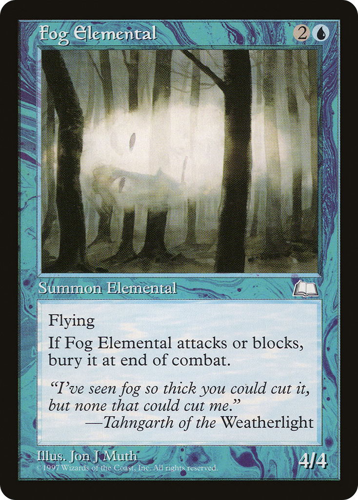 Magic: The Gathering - Fog Elemental - Weatherlight